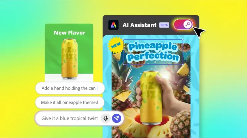 Adobe интегрирует ИИ-помощников в Express и Photoshop