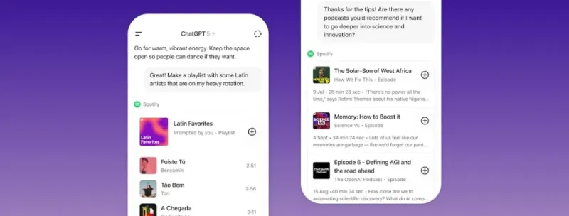 ChatGPT и Spotify: создавайте плейлисты и управляйте музыкой