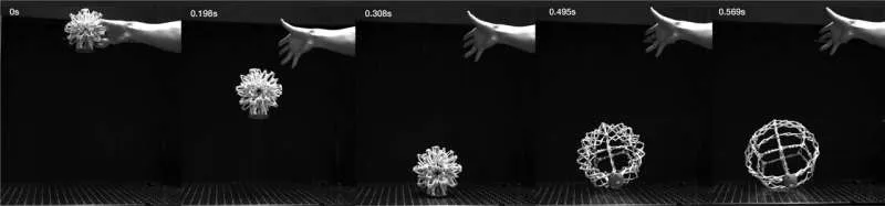 DropPop: мгновенное развертывание структур с помощью бистабильной механики