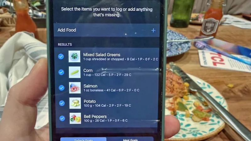 Garmin's nutrition tracking feature at CES 2026