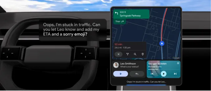 Gemini в Android Auto: Интеллектуальный помощник в пути