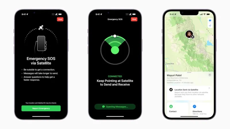 iPhone: новые спутниковые функции для связи и навигации