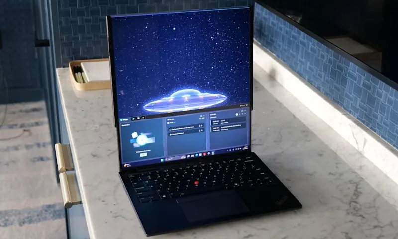 Lenovo XD Rollable: концепт ноутбука с раздвижным OLED-экраном