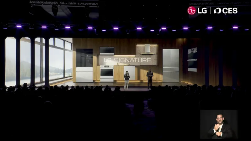 Новая серия LG Signature в интерьере кухни.