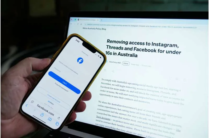 Meta предупреждает австралийских подростков о запрете соцсетей
