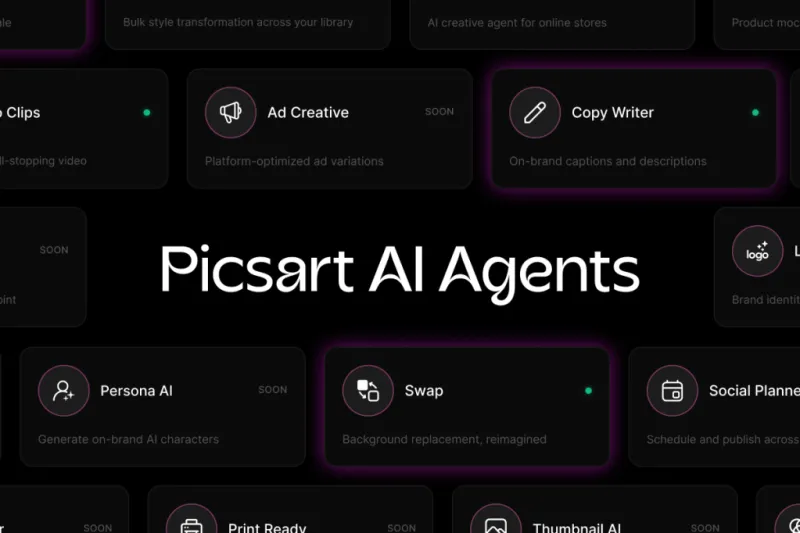 Picsart запускает маркетплейс AI-агентов для создателей контента