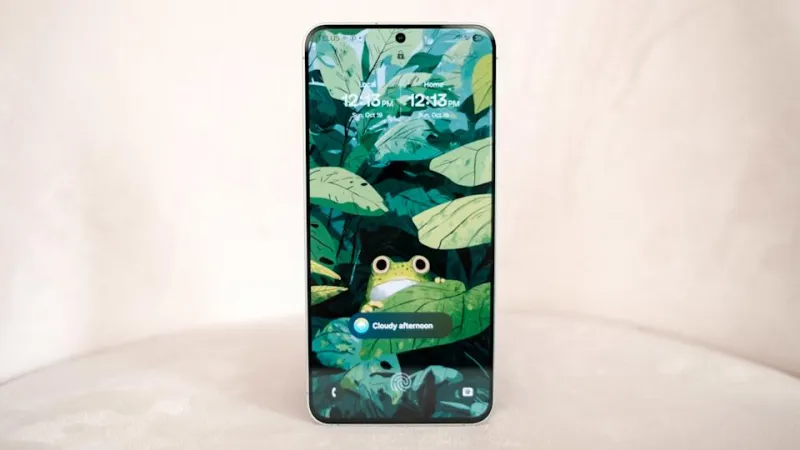 Крупный план трех основных камер S25 FE.