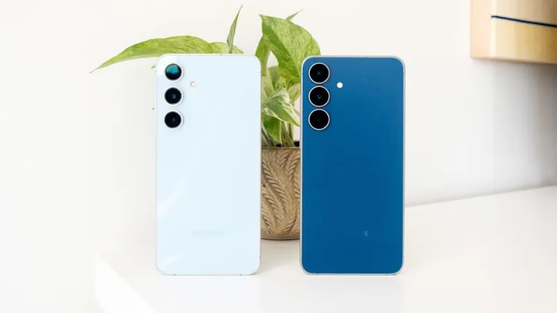 The S25 FE has slightly different dimensions from the S24 FE but retains Samsung's design language. 