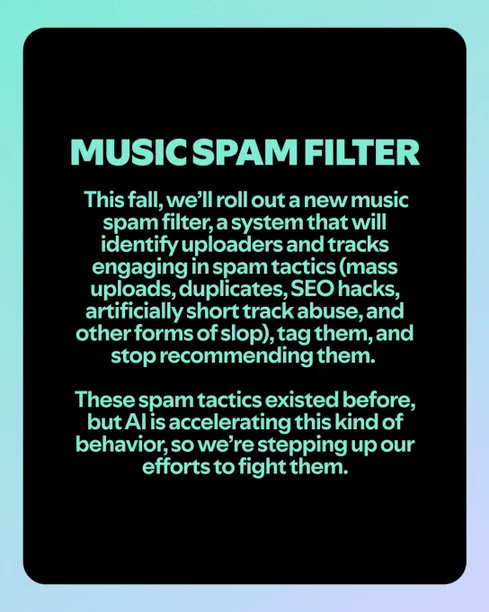 Spotify обновляет политику AI: маркировка музыки и борьба со спамом