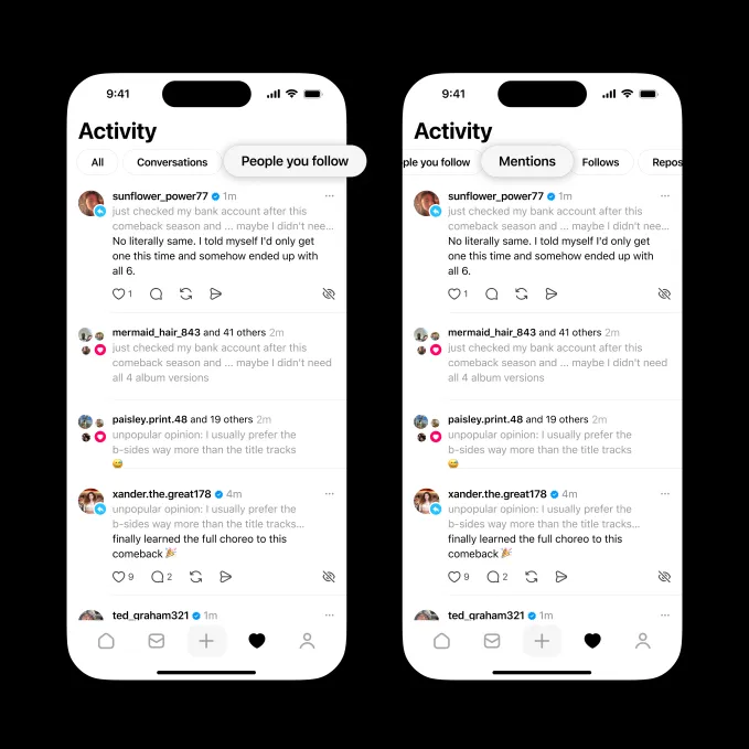 Threads: новые инструменты для контроля публикаций