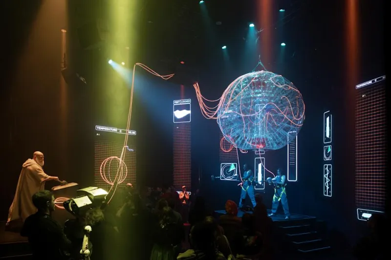 Марвин Параноидальный Андроид (Эндрю Эванс) очень подавлен.