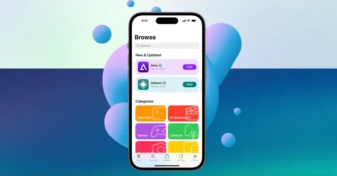 AltStore screenshot on iPhone