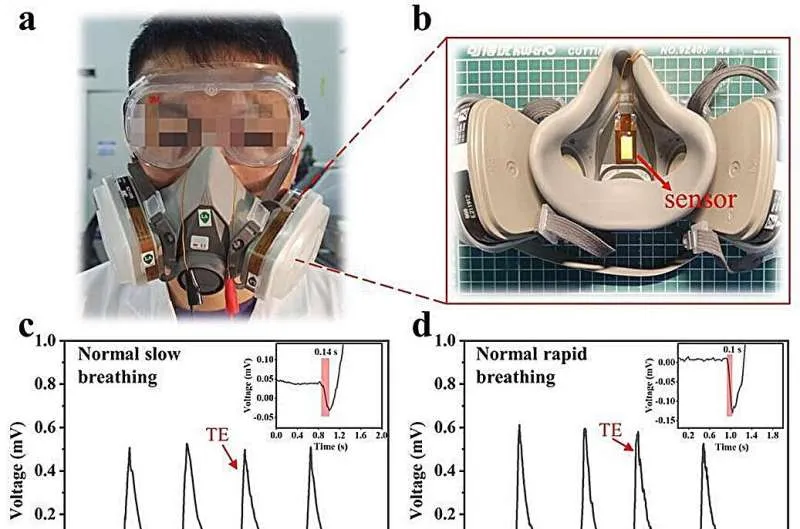 Flexible, single-channel multimodal sensor achieves simultaneous strain, strain rate and temperature sensing