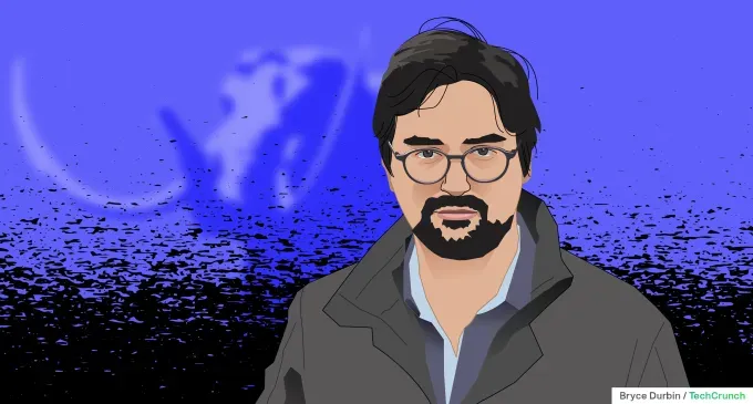 Мастодон едет в офисном кресле