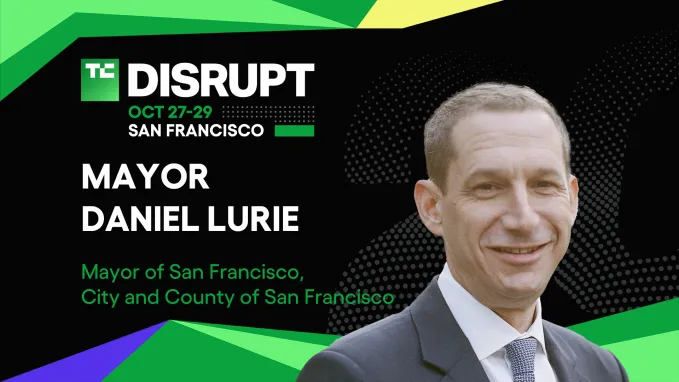 Мэр Дэниел Лури на TechCrunch Disrupt 2025