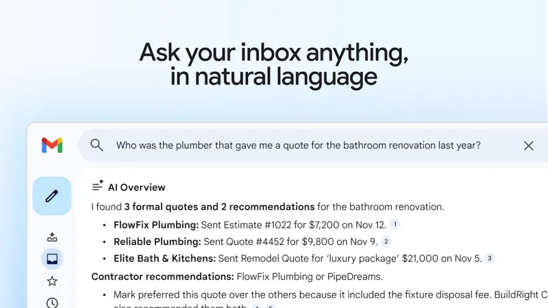 Новые функции Gemini AI в Gmail: обзор и возможности