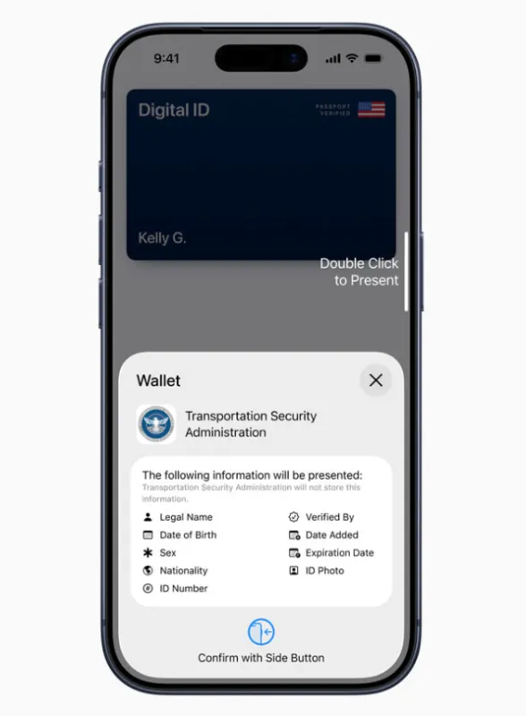 The Wallet app.