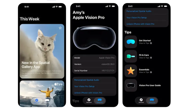 Приложение Vision Pro на iPad: контент для гарнитуры без надевания