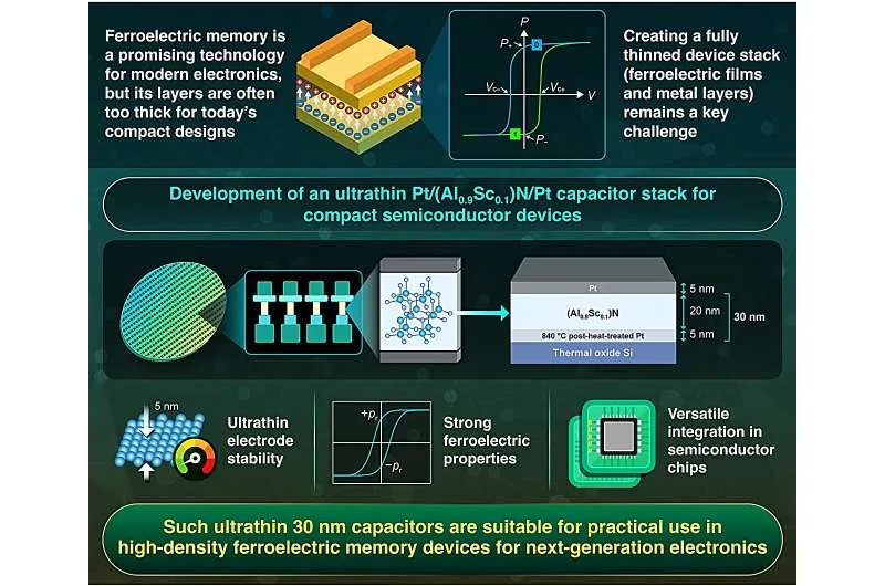 Революционные мини-конденсаторы для памяти нового поколения