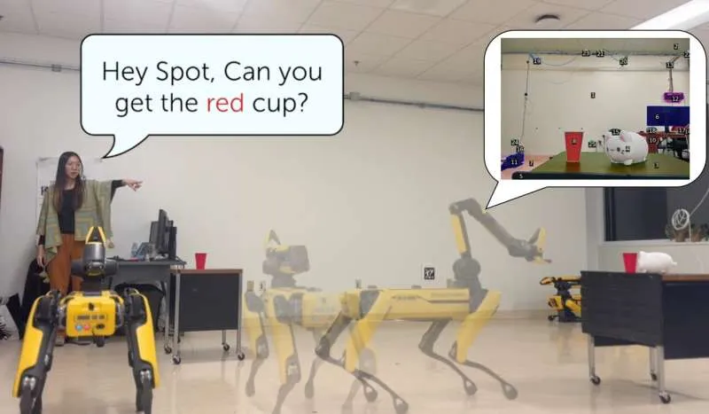 Роботы находят объекты с 89% точностью, используя жесты и речь