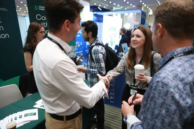 Студент на нетворкинге TechCrunch Disrupt 2024