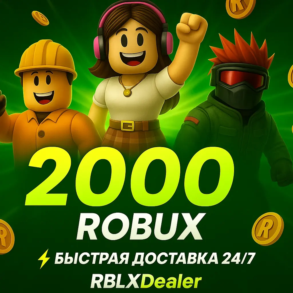 2000 Робуксов Roblox - Купить онлайн