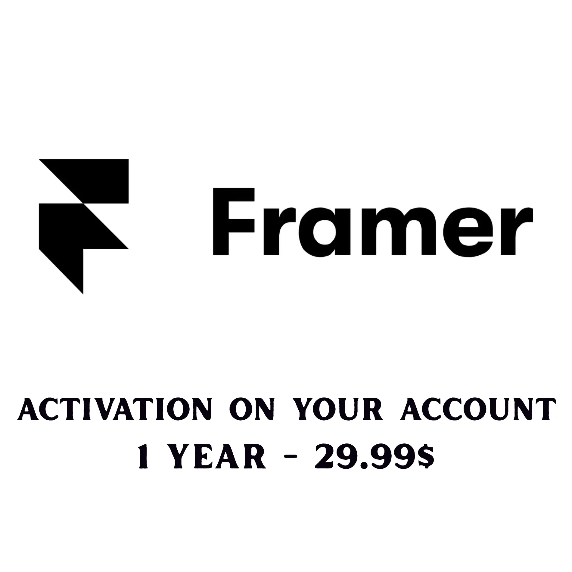 Framer Базовый план 1 год (Онлайн, Активация)