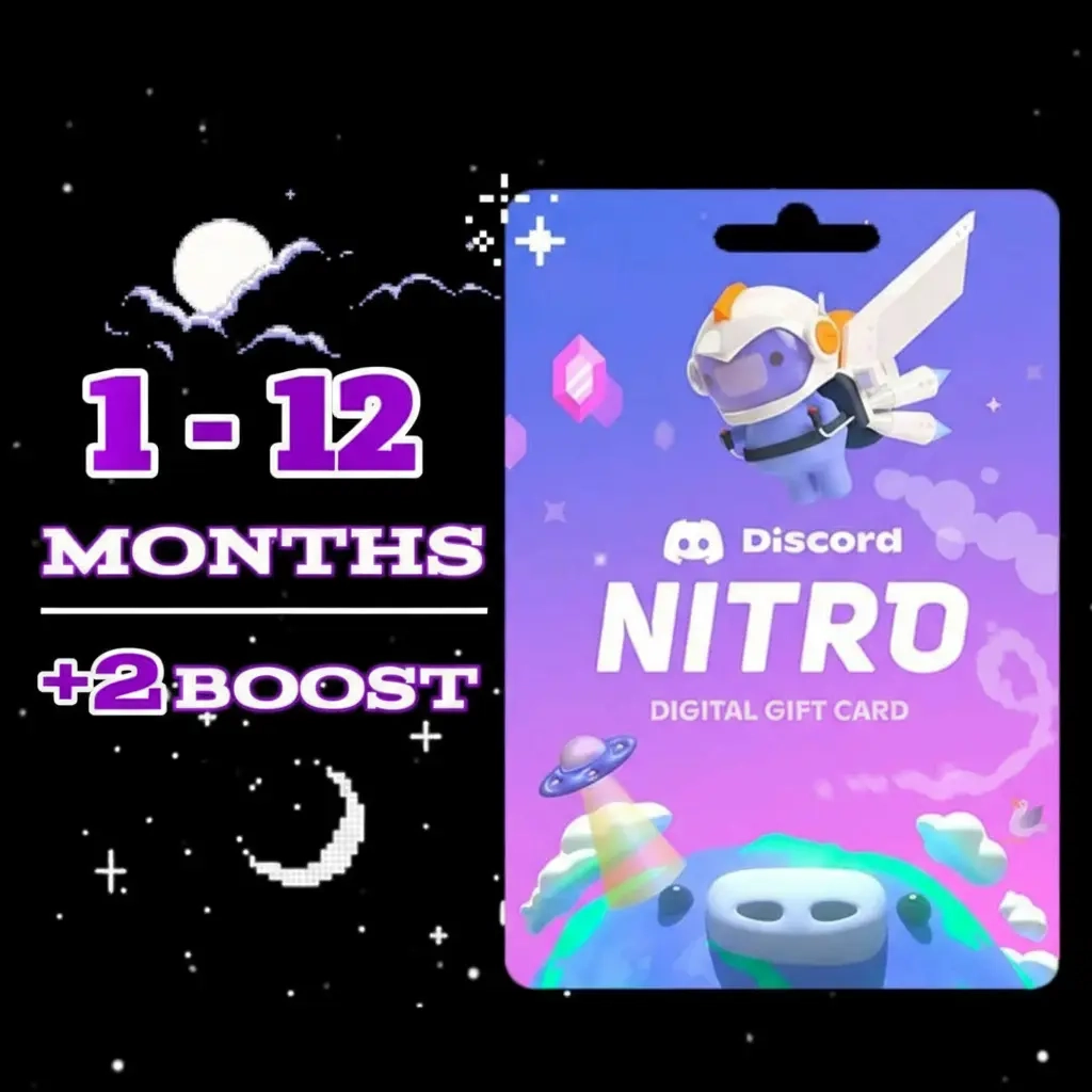 Discord Nitro 12 мес + 2 буста | Подписка Онлайн