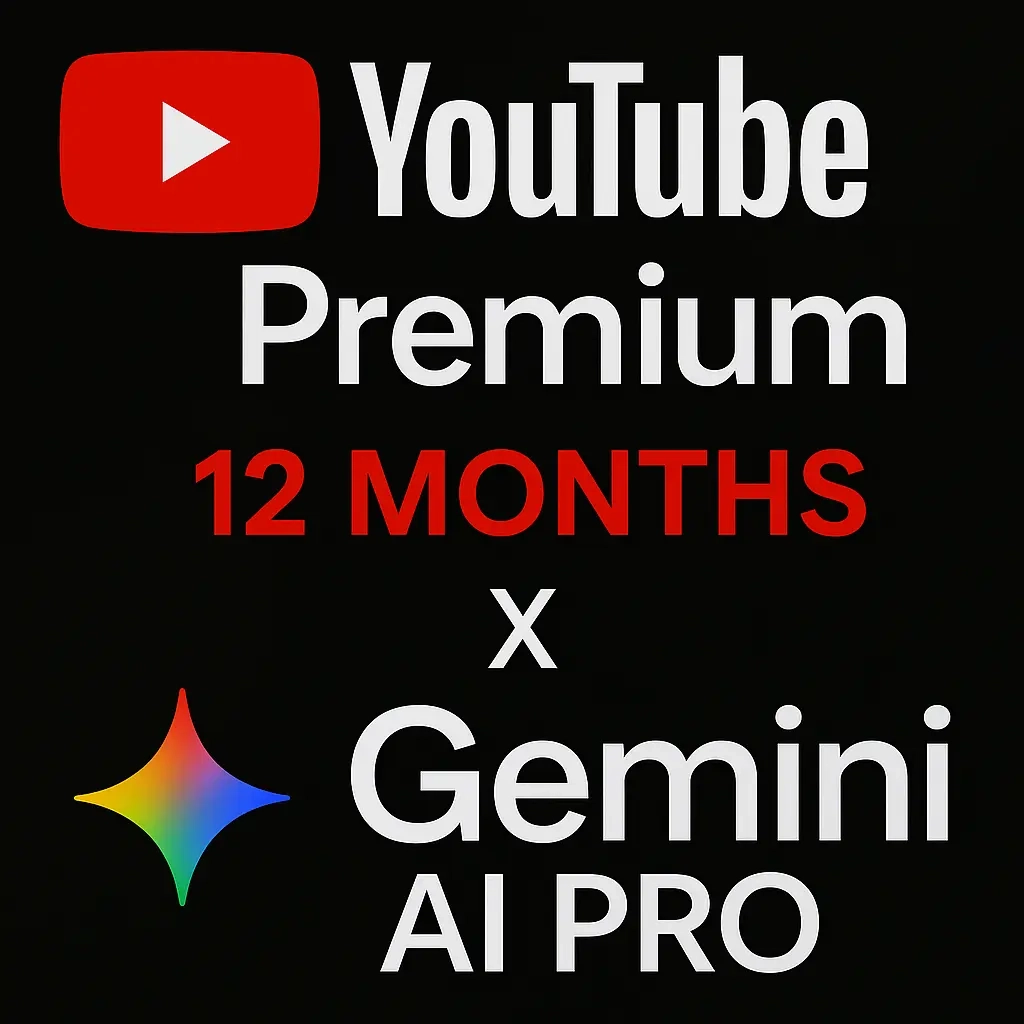 YouTube Premium 12 мес + Gemini Pro | Активация Онлайн