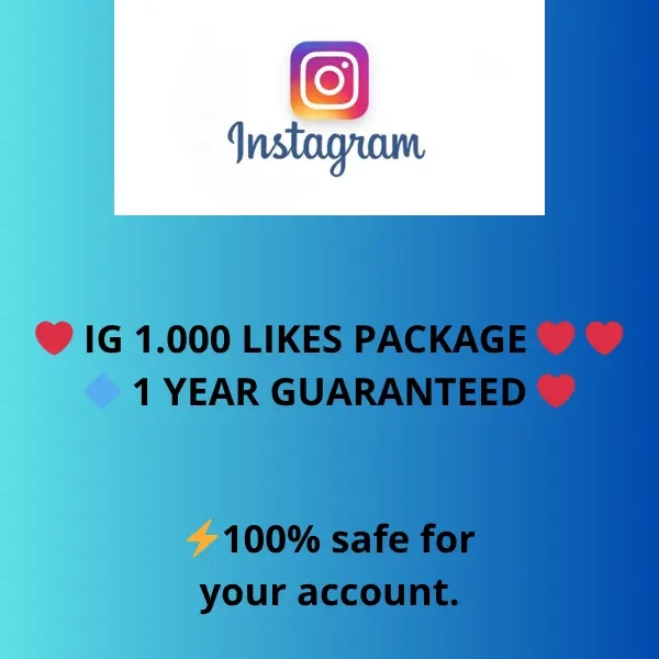 1000 Лайков Instagram на 1 год | Продвижение Онлайн