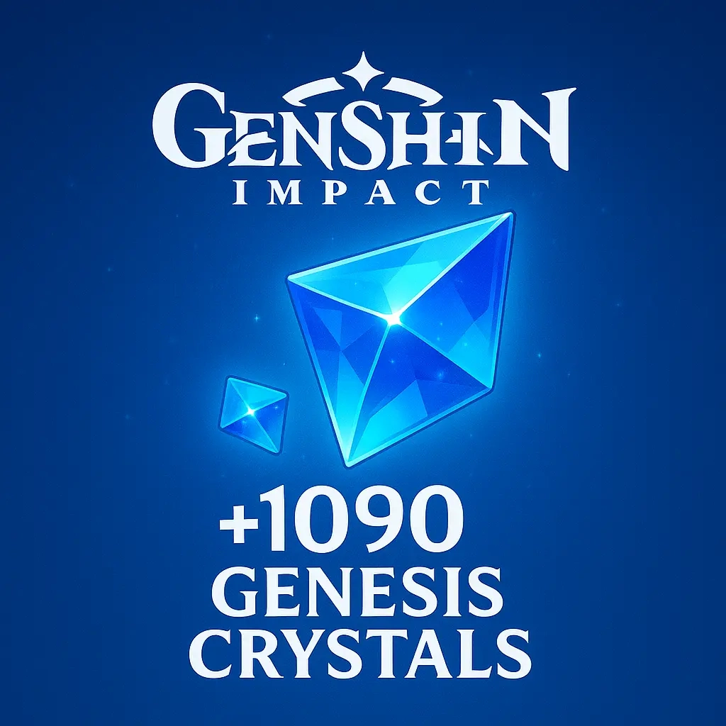 Genshin Impact: 980+110 Кристаллов Сотворения (Все регионы)