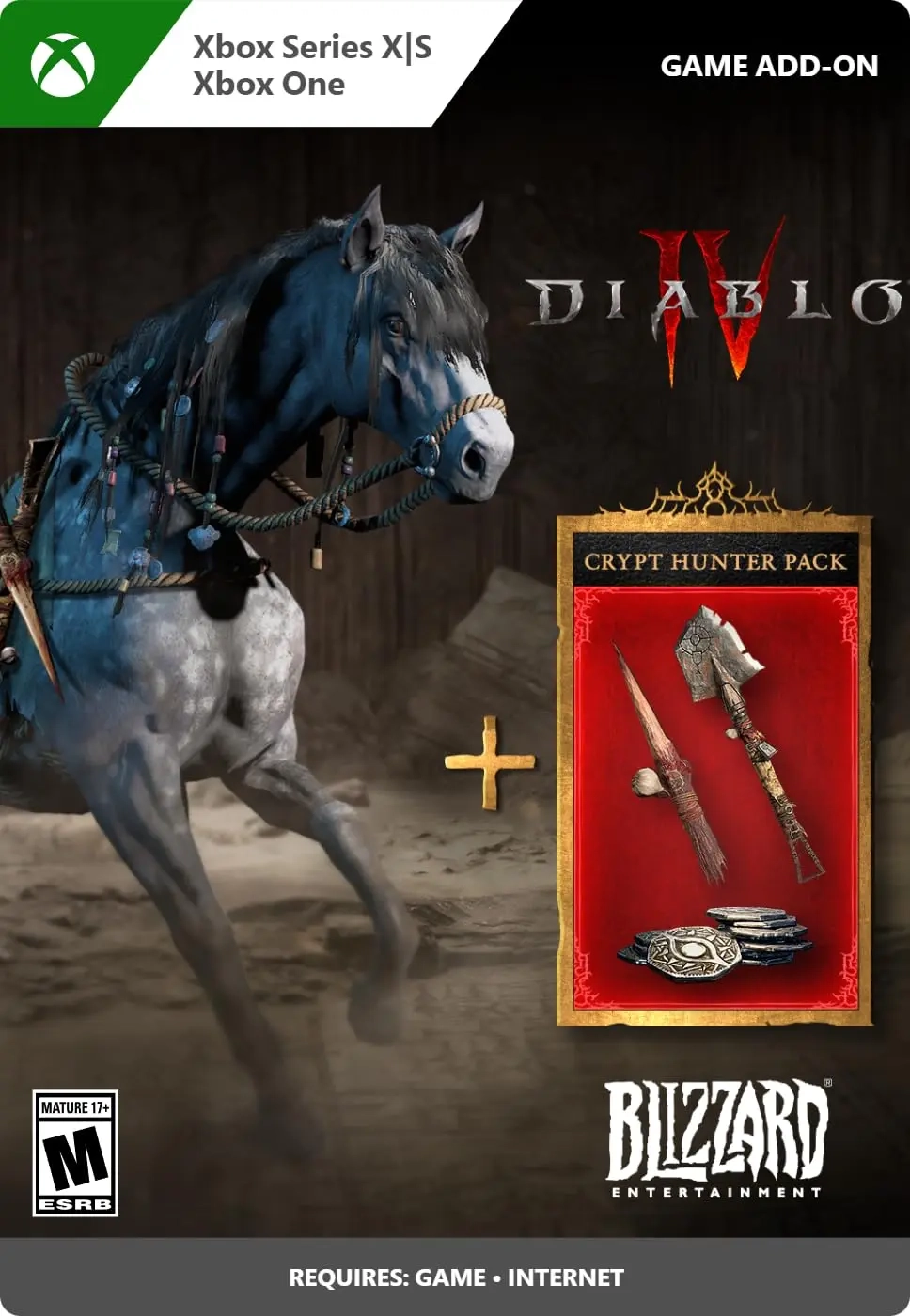 Diablo IV Crypt Hunter Pack Xbox DLC: Код + 800 Платины