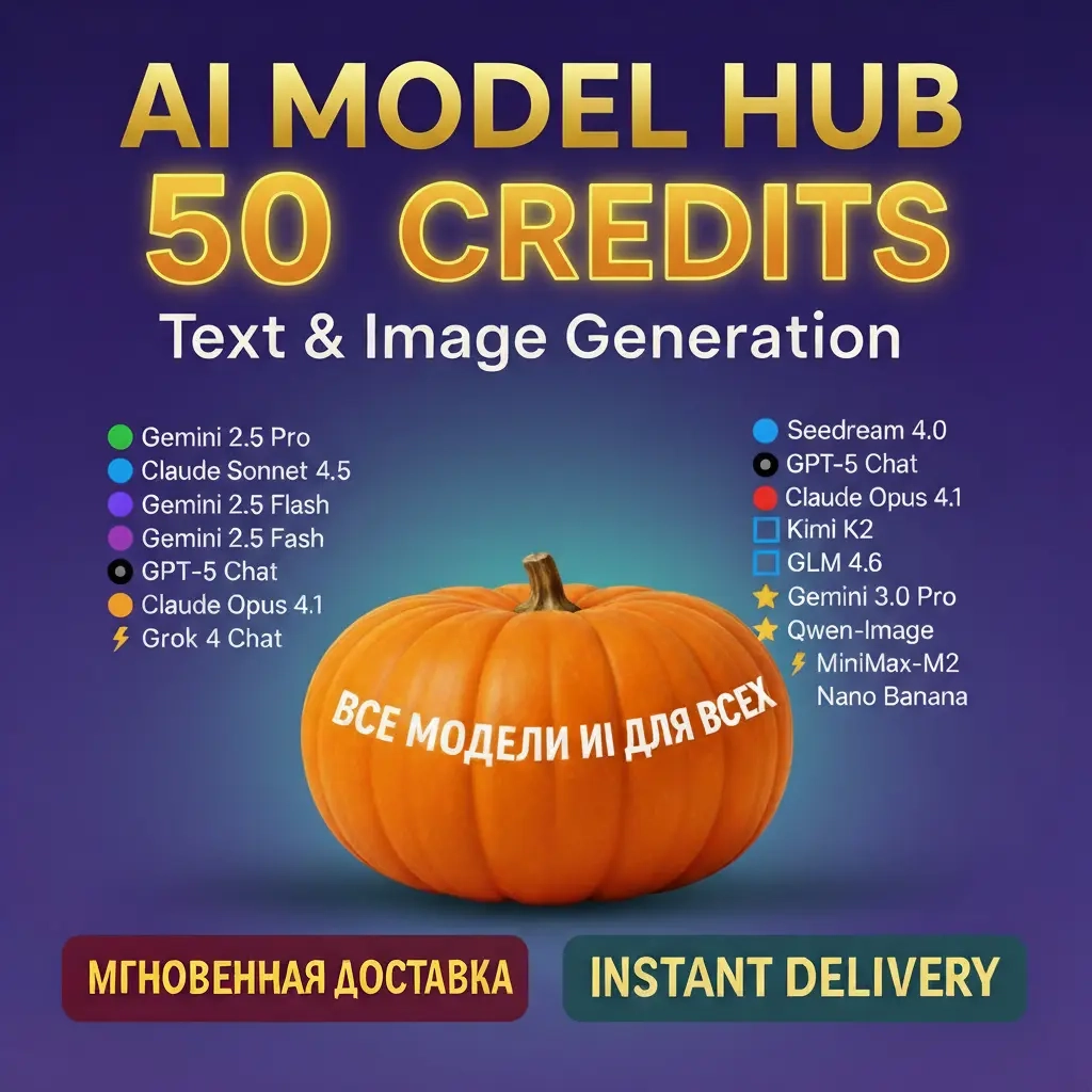 Multi-AI Access: Кредиты для ИИ (Grok/Gemini/Claude) - Онлайн