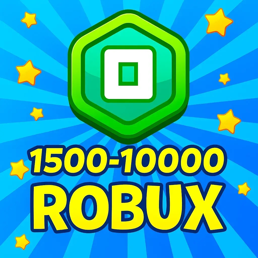 1500-10000 Robux для Roblox | Любой регион | Онлайн