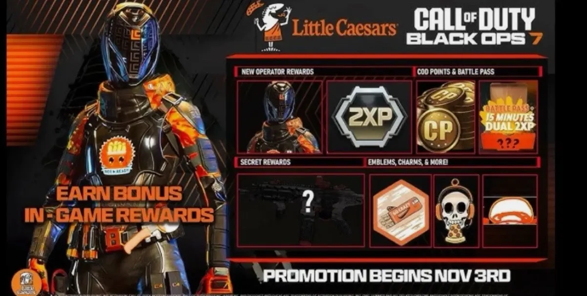 Ключ Little Caesars X Rewards 7: CoD Black Ops 7 | Steam