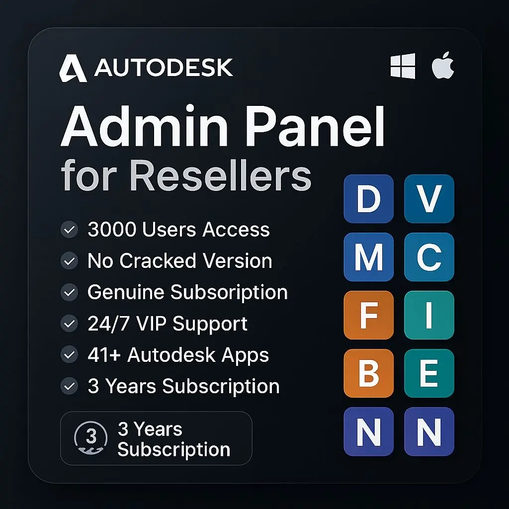 Панель администратора Autodesk (3000 польз.) | 3 года | Аккаунты