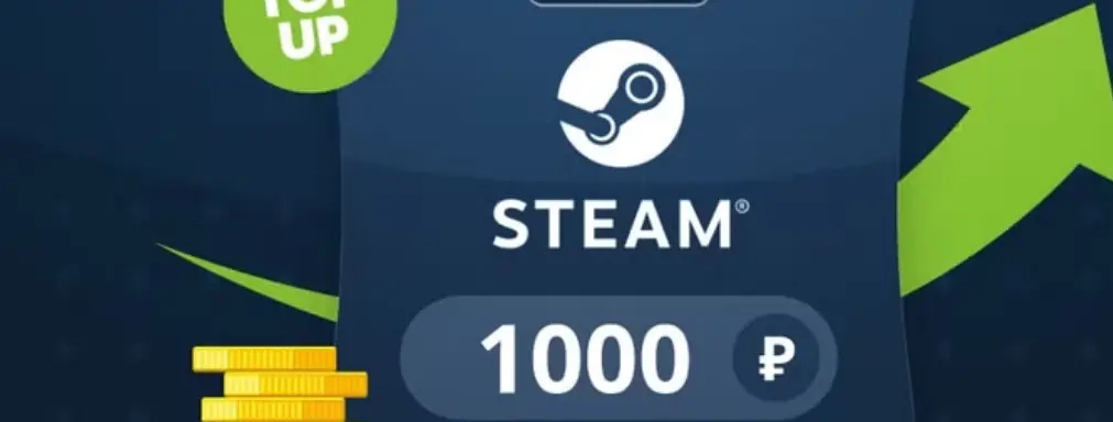 Steam RUB 1000₽: Мгновенное пополнение кошелька (Россия)