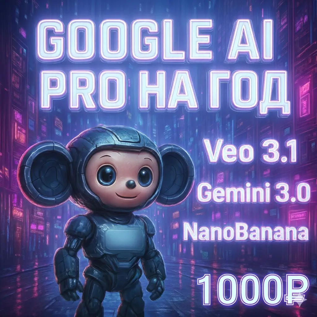 Google AI Pro: Подписка 12 мес | Gemini 3.0 Pro | Онлайн