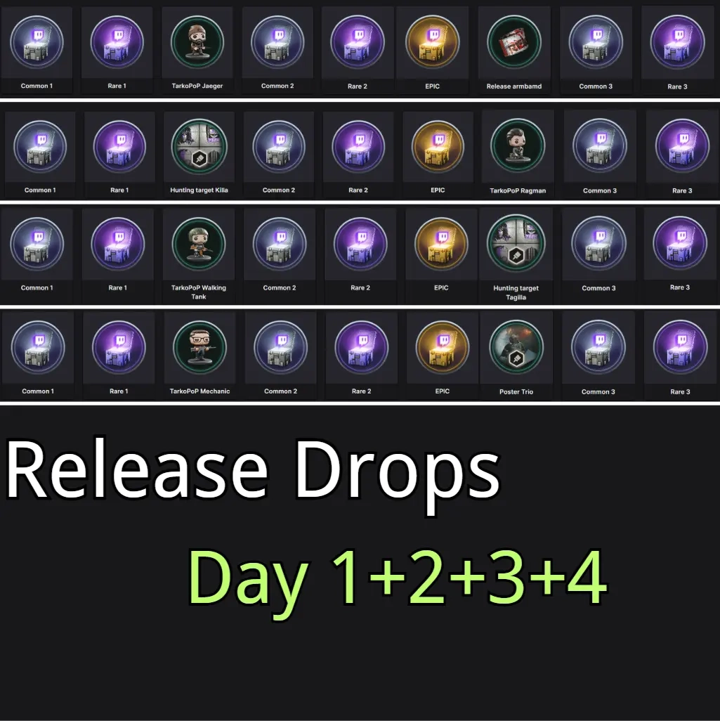 Escape from Tarkov Drops: Twitch Drop 1-4 | Онлайн