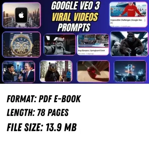Google VEO 3: Промпты для вирусных AI-видео. Онлайн.