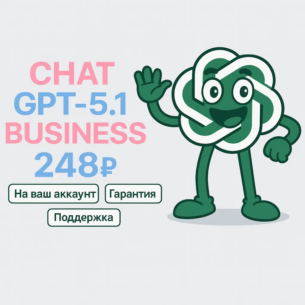 ChatGPT Plus (Business): GPT-5, GPT-4o, Sora | Ваш...