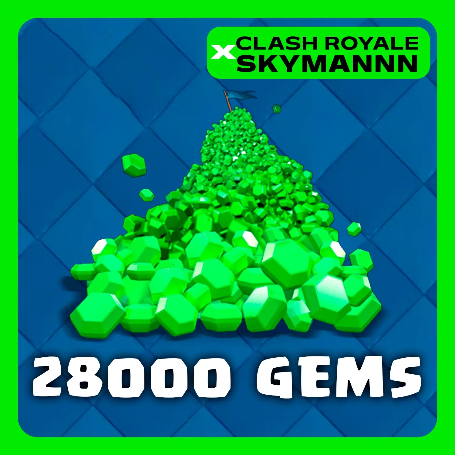 28000 Гемов Clash Royale | Любой Регион | Онлайн