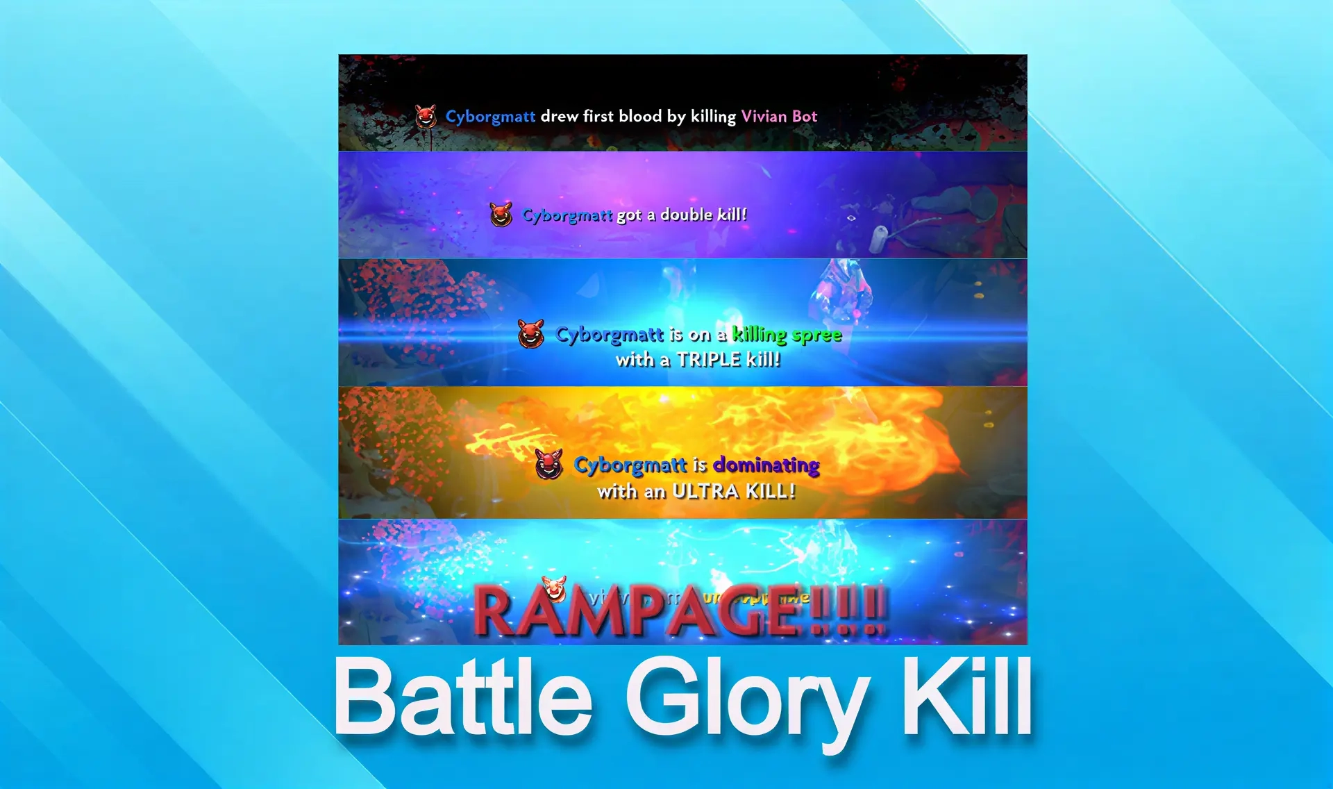 Battle Glory Kill Banner | Эффект для профиля Steam | Онлайн