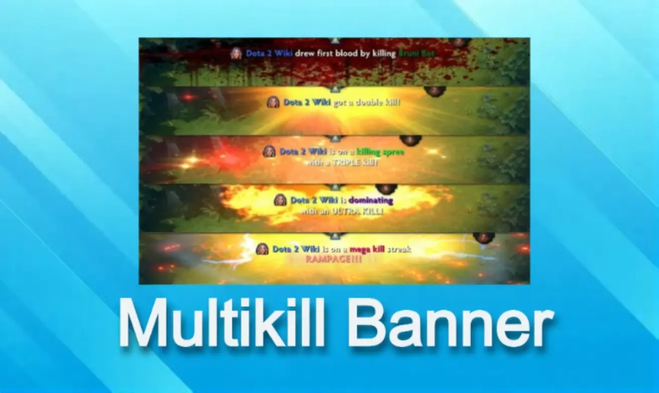 Multikill Banner TI 2016: Эффект Серии Убийств Dota 2