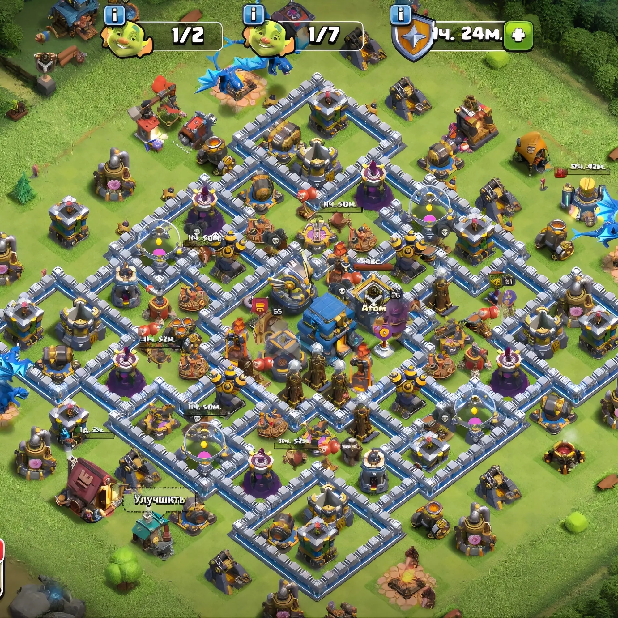 Clash of Clans: Аккаунт 12 ТХ, 6 стр. | Купить онлайн