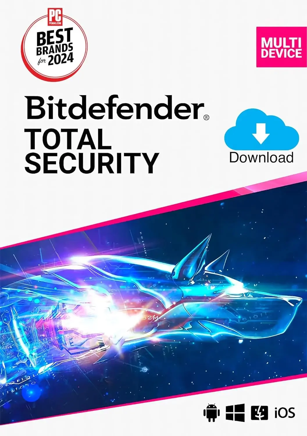 Bitdefender Total Security: Лицензия на 1 год, 3 устройства | Ключи