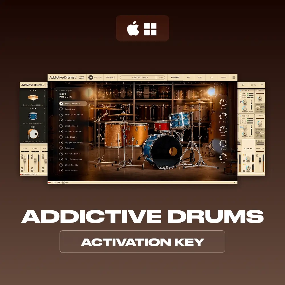 XLN Audio Addictive Drums: Ключ активации онлайн