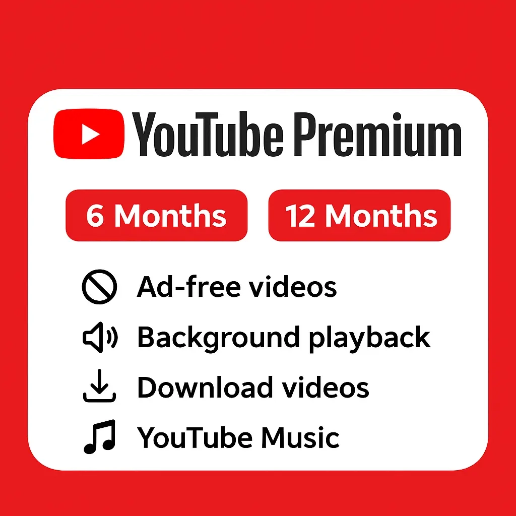 YouTube Premium подписка 6/12 мес. Аккаунт онлайн