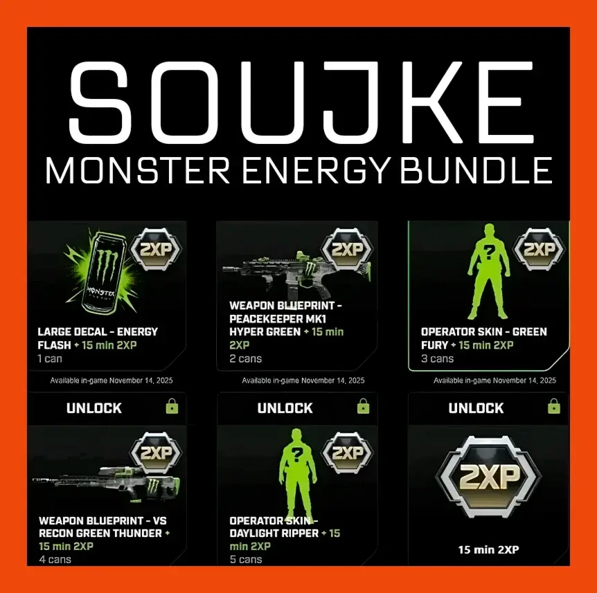 Monster Energy Bundle CoD Black Ops 7 GLOBAL: Ключи Онлайн