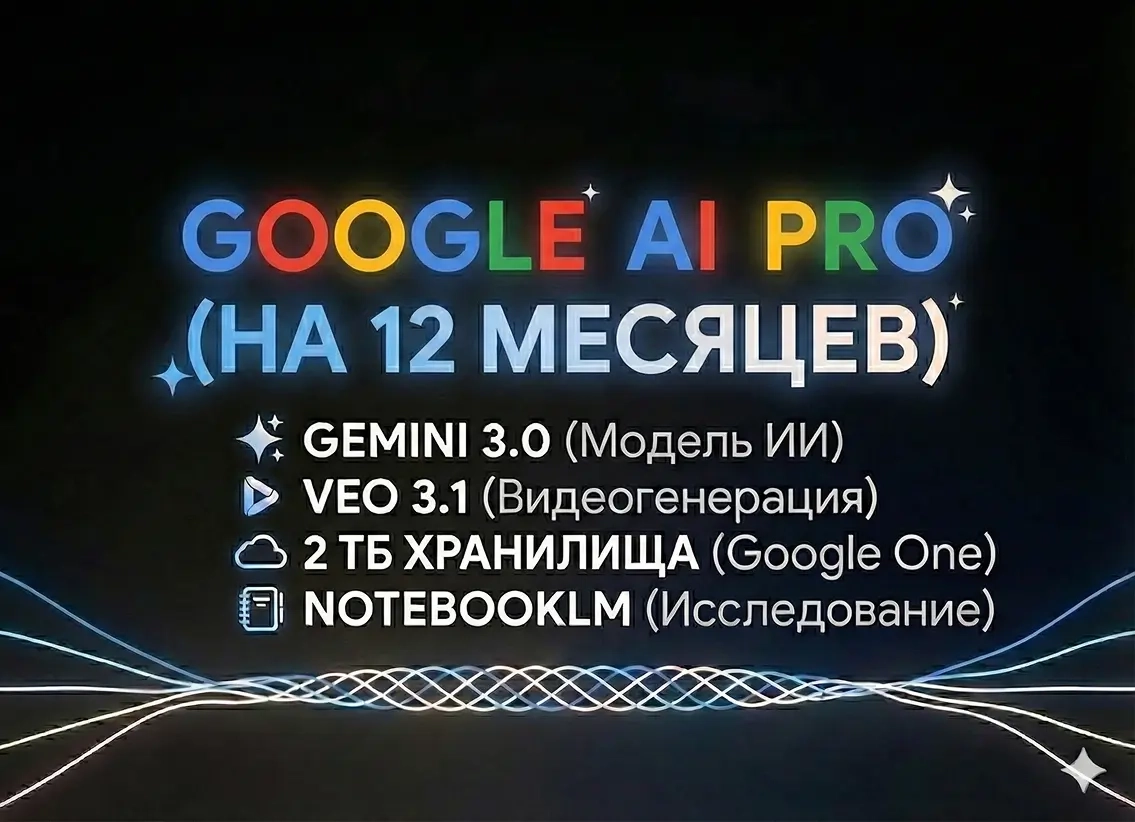 Google AI Pro: Подписка Gemini, Veo, Nano Banana | Онлайн